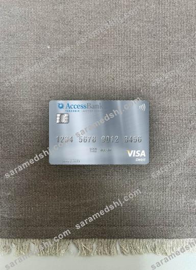 Tanzania AccessBank visa debit card photolook front